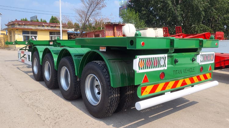 4 Axle Shipping Container Chassis Trailer for Sale in Guam