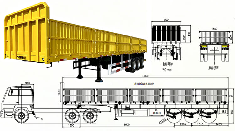 TITAN 3 Axle Side Wall Trailer for Sale in Bulawayo, Zimbabwe