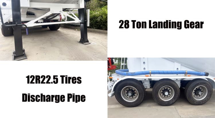 35 CBM Bulk Cement Tanker Trailer for Sale in United Arab Emirates