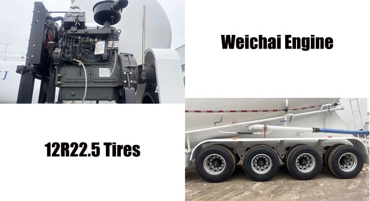 50 CBM Dry Bulk Cement Tanker Semi Trailer for Sale in UAE
