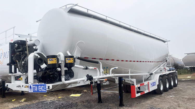 50 CBM Dry Bulk Cement Tanker Semi Trailer for Sale in UAE
