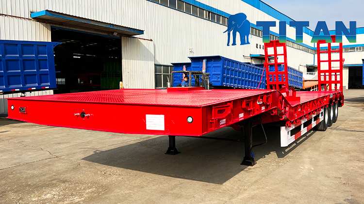 Titan 3 Axle Lowbed Semi Trailer for Sale in Tanzania