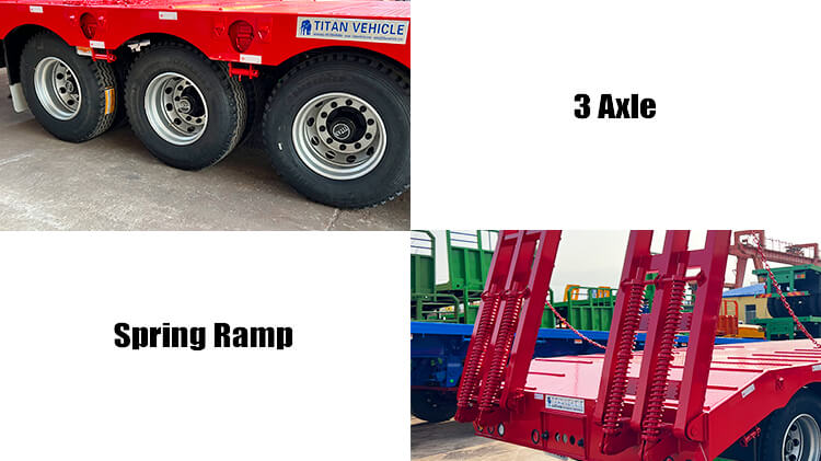 Titan 3 Axle Lowbed Semi Trailer for Sale in Tanzania