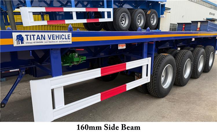 4 Axle Flatbed Semi Trailer for Sale In Guyana