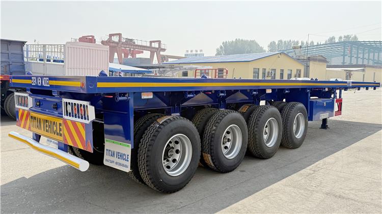 4 axle flatbed trailer