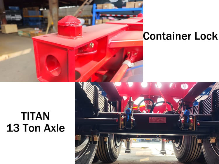 2 Axle 20 Ft Shipping Container Trailers for Sale in Jamaica