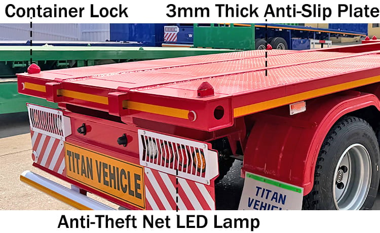 40 Ft Tri Axle Container Skeletal Trailer for Sale in Jamaica