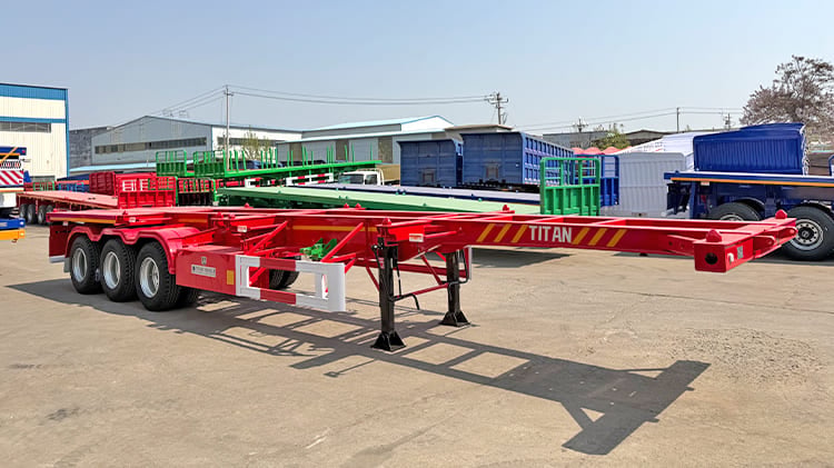 40 Ft Tri Axle Container Skeletal Trailer for Sale in Jamaica