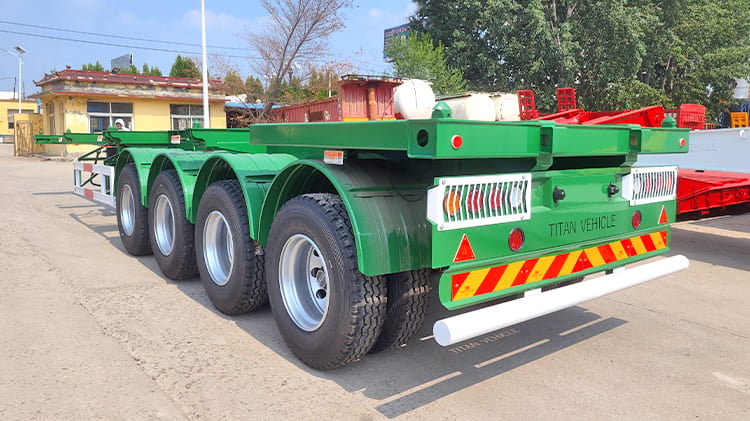 4 Axle 20 40 Foot Container Chassis Trailer for Sale in Jamaica