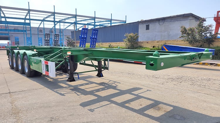 4 Axle 20 40 Foot Container Chassis Trailer for Sale in Jamaica
