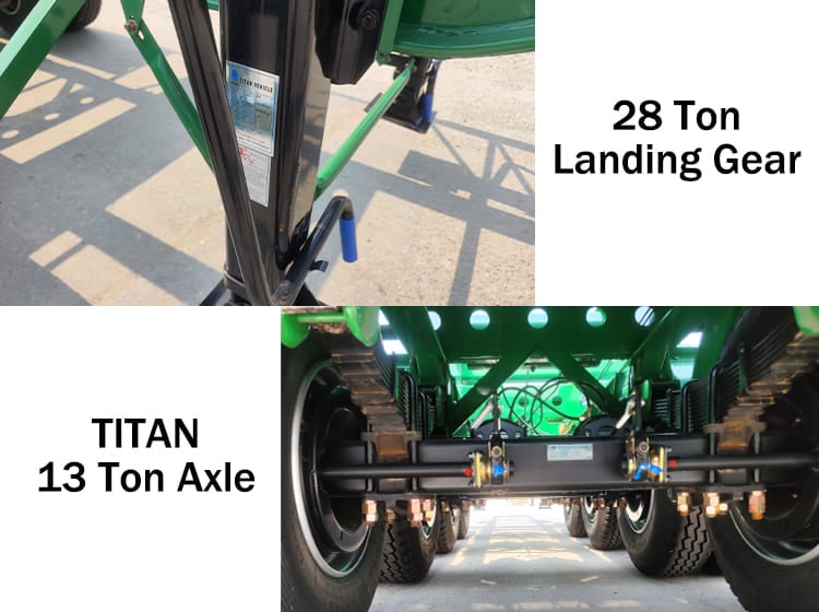 4 Axle 20 40 Foot Container Chassis Trailer for Sale in Jamaica