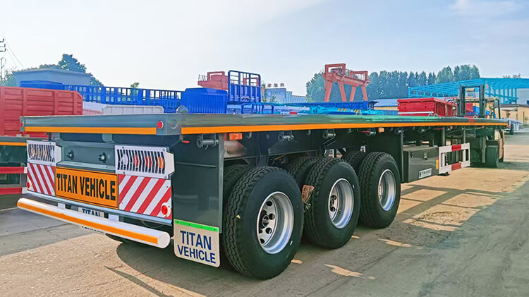 Titan 3 Axle Flatbed Trailer for Sale in Côte d'Ivoire