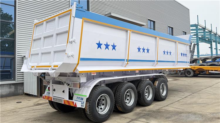 4 Axle 80 Ton Dump Trailer for Sale In Mali