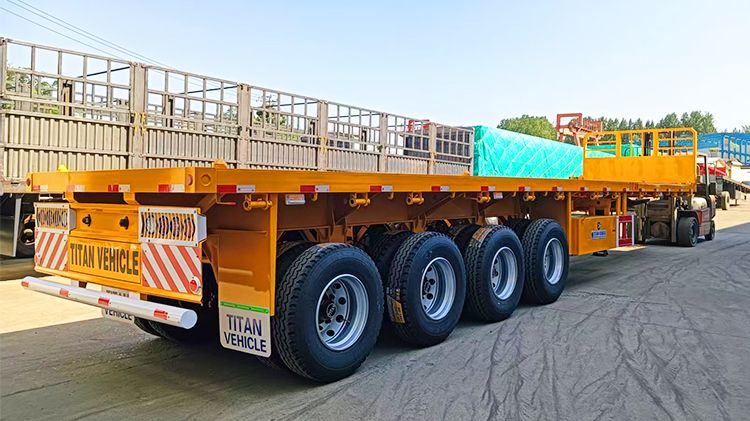 Titan 4 Axle Flatbed Trailer for Sale in Côte d'Ivoire