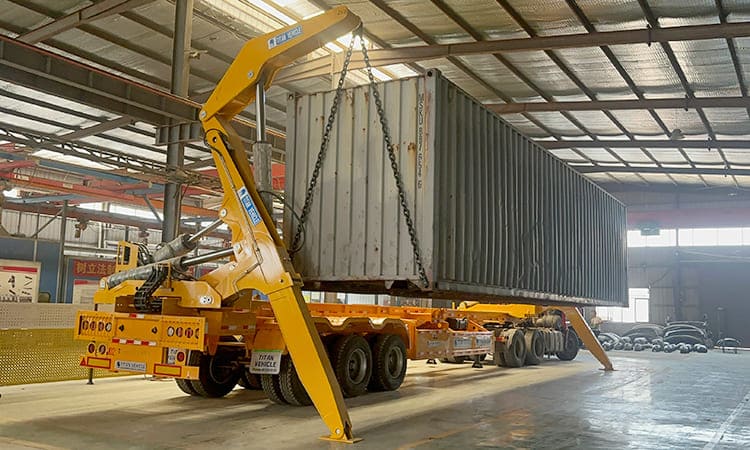 TITAN 37 Tons Sidelifter Container Trailer for Sale in Papua New Guinea