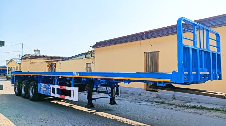 Titan 3 Axle Flatbed Semi Trailer for Sale in Côte d'Ivoire