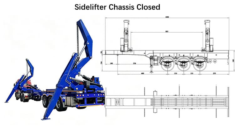 TITAN Extendable Sidelifter Container Trailer for Sale in Papua New Guinea