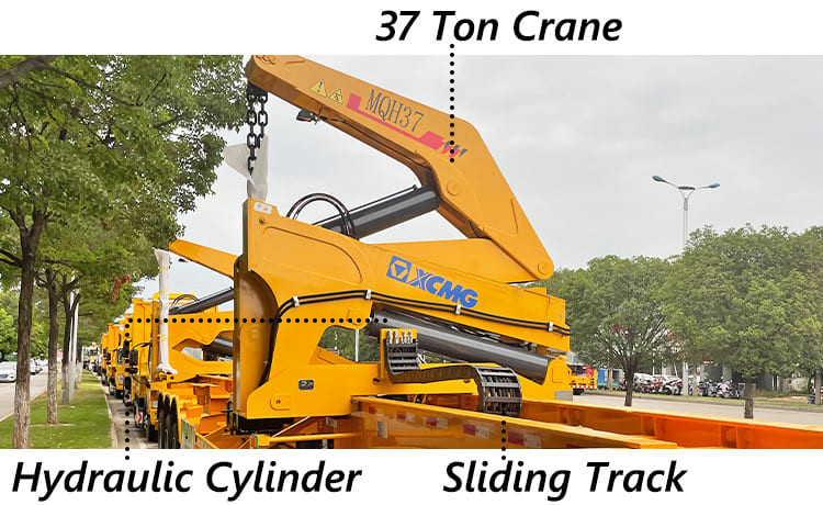 XCMG 3 Axle 37T Sidelifter Container Trailer for Sale in Guyana
