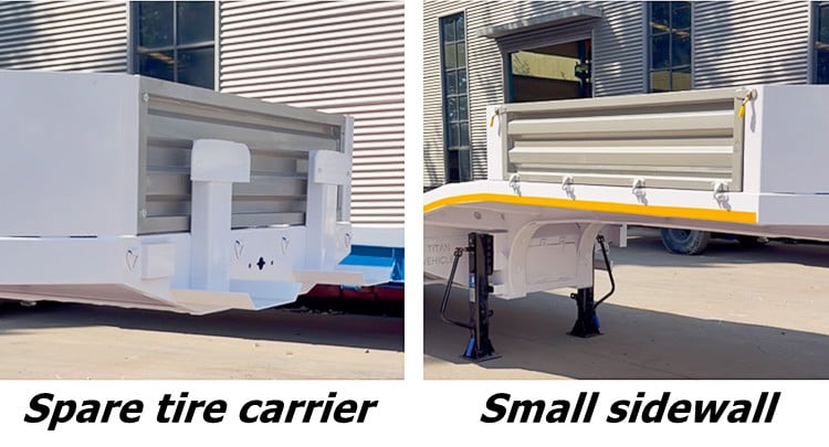 2026 New Design Lightweight Low Bed Trailer in Tanzania
