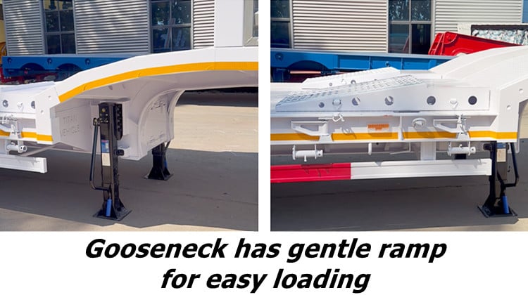 2026 New Design Lightweight Low Bed Trailer in Tanzania