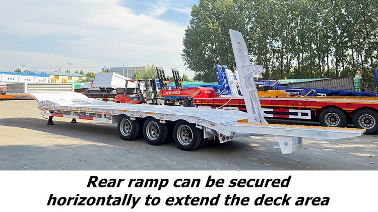 2026 New Design Lightweight Low Bed Trailer in Tanzania