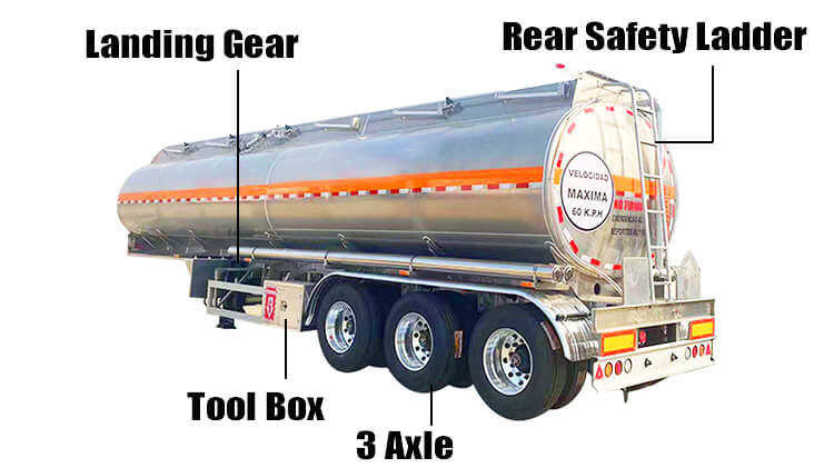 3 Axle Aluminum Tanker for Sale in Dar es Salaam Tanzania