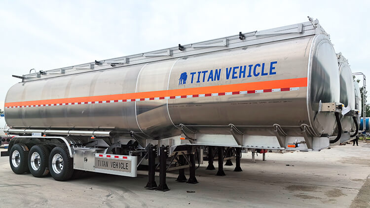 Titan 3 Axle Aluminum Tanker Trailer for Sale in Tanzania