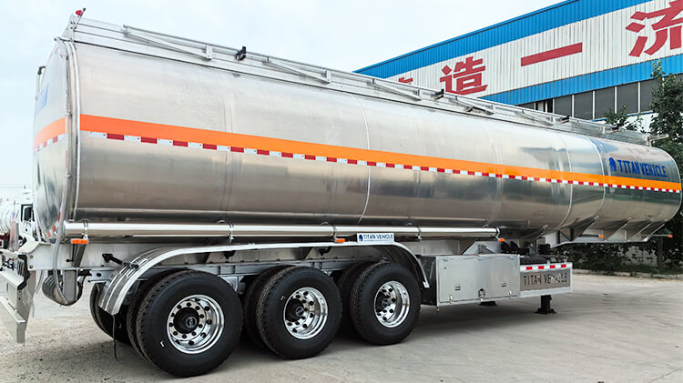 Titan 3 Axle Aluminum Tanker Trailer for Sale in Tanzania