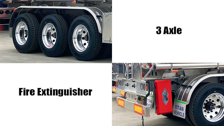 Titan 5 Compartments Aluminum Tanker Trailer for Sale in Tanzania