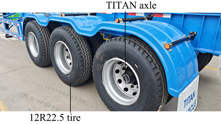 TITAN Tri Axle 40FT Skeletal Trailer for Sale in Costa Rica
