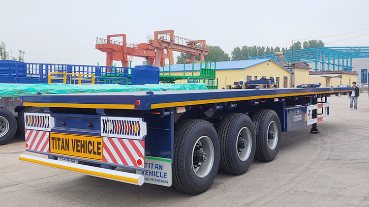 TITAN 4 Axle 40 Foot Flatbed Semi Trailer for Sale in Ghana