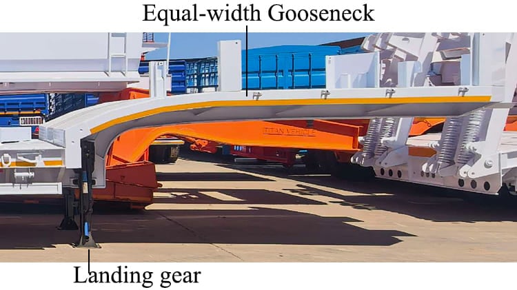 TITAN Lightweight 3 Axle Lowbed Semi Trailer for Sale in Tanzania