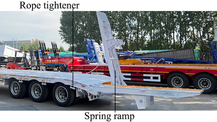 TITAN Lightweight 3 Axle Lowbed Semi Trailer for Sale in Tanzania