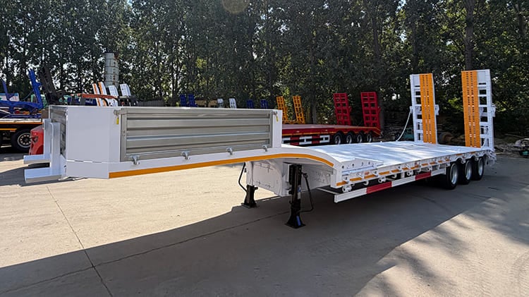 TITAN Lightweight 3 Axle Lowbed Semi Trailer for Sale in Tanzania