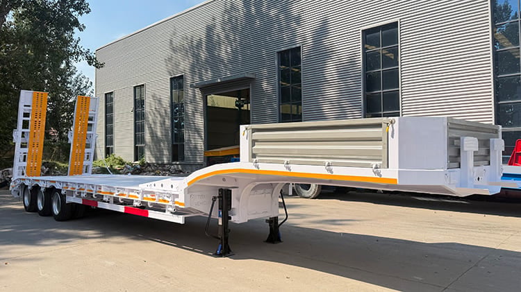 TITAN Lightweight 3 Axle Lowbed Semi Trailer for Sale in Tanzania