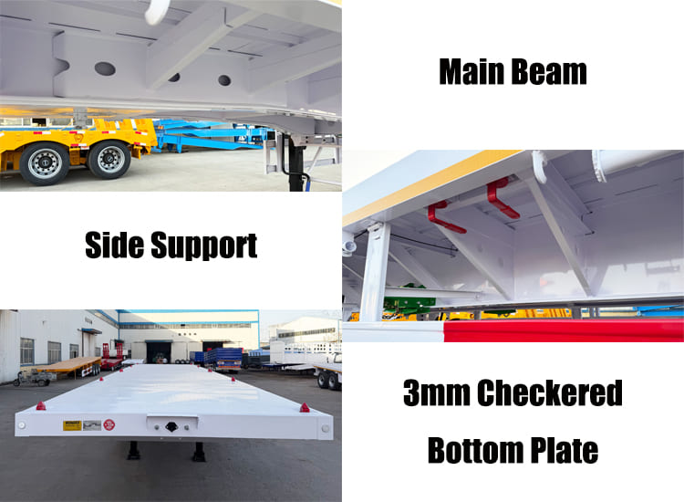 40 Foot Flat Bed Trailer Price for Sale Near Me in Sierra Leone