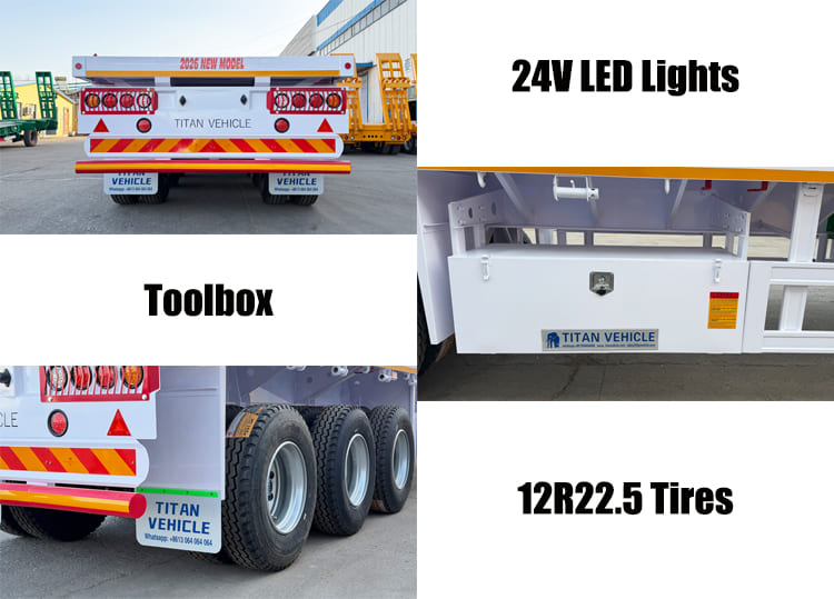 40 Foot Flat Bed Trailer Price for Sale Near Me in Sierra Leone