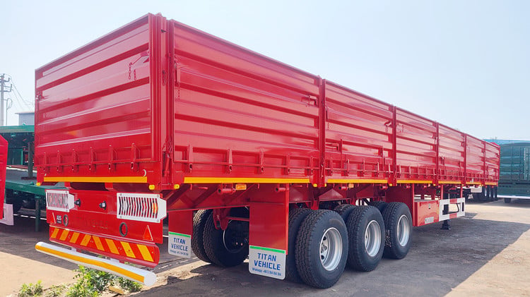 Grain Transport Tri Axle Dropside Trailer for Sale in Zambia