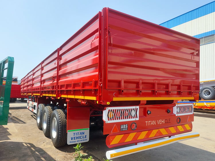 Grain Transport Tri Axle Dropside Trailer for Sale in Zambia