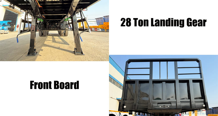 Tri Axle 40 Ft Flatbed Trailer for Sale in Sierra Leone