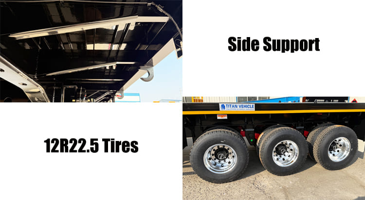Tri Axle 40 Ft Flatbed Trailer for Sale in Sierra Leone
