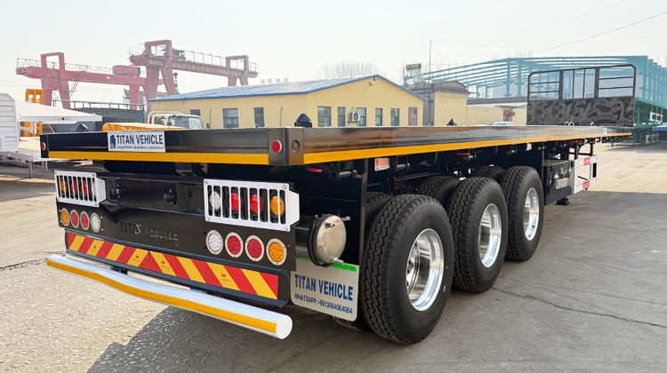 Tri Axle 40 Ft Flatbed Trailer for Sale in Sierra Leone