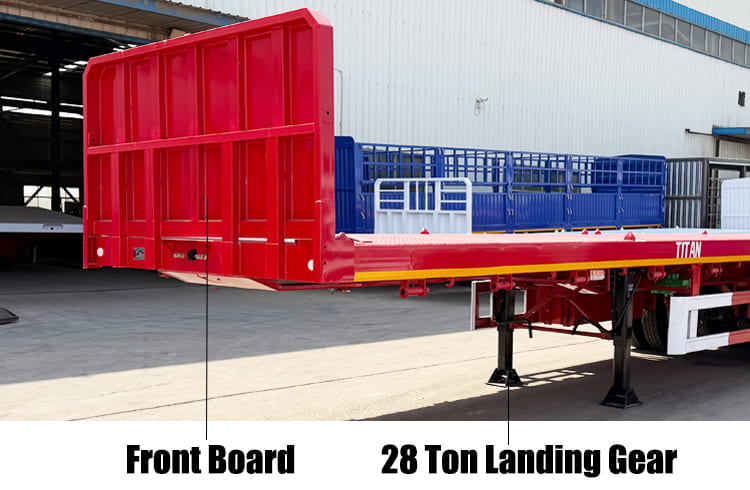 Heavy Duty 4 Axle Semi Flatbed Trailer for Sale in Sierra Leone