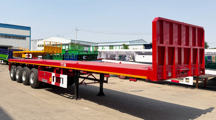 Heavy Duty 4 Axle Semi Flatbed Trailer for Sale in Sierra Leone