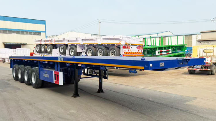80 Ton Flatbed Semi Truck Trailer for Sale in Sierra Leone
