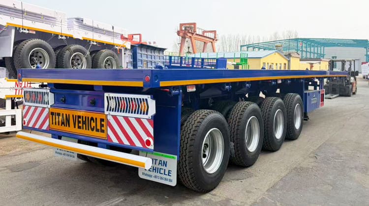 80 Ton Flatbed Semi Truck Trailer for Sale in Sierra Leone