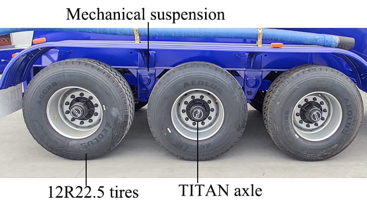 TITAN 3 Axle 35 CBM Dry Bulk Cement Tanker for Sale in Zambia