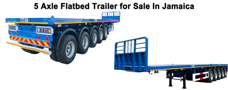 5 Axle Flatbed Container Trailer for Sale In Jamaica