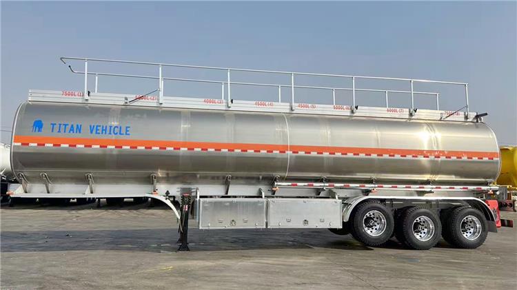 45000 Liters Aluminum Tanker Trailer with 8 Compartments for Sale in Jamaica