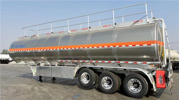 45000 Liters Aluminum Tanker Trailer with 8 Compartments for Sale in Jamaica